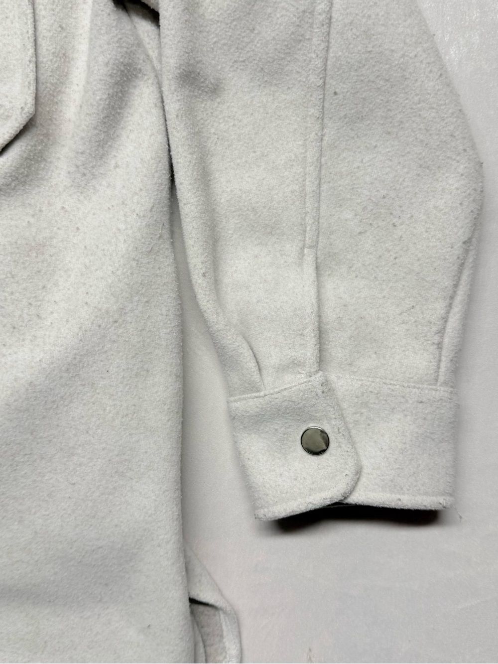 Zara Off-White Button Front Shacket - Picture 6 of 10